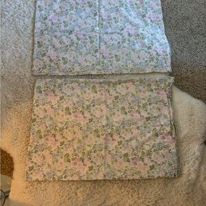 Laura Ashley Floral Bedding Sheets - Pink and Green